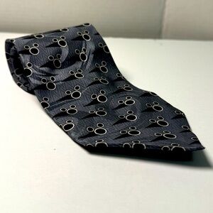 Vintage The Disney Store Mickey Black @ Gray Tie